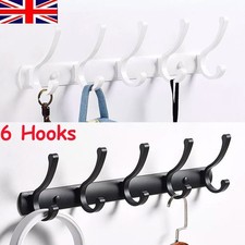 6 Hooks Aluminum Coat Clothes
