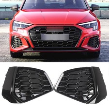 2X Front Bumper Lower Side Grill Cover For Audi A3 S-Line S3 Sedan 8Y 2020-2023