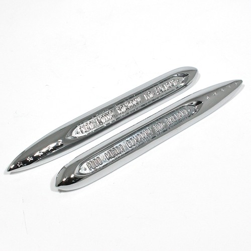 Front wing chrome ornaments - front,