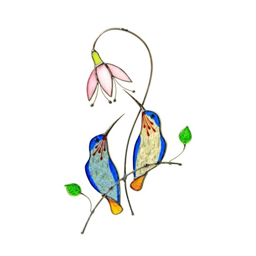 Colourful couple birds hanging - couple,