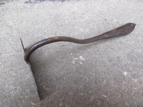 Vintage old antique garden hoe - antique,