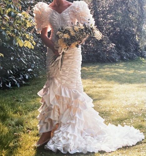 Ivory flamenco wedding dress - flamenco,