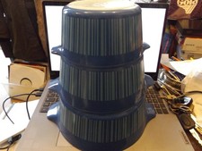 Vintage Pyrex barcode three bowl set no lids nice used condition 473/474/475