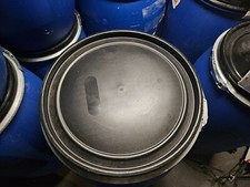 Open Top Blue Plastic Barrel Storage Container 2 X 220 Litre Drums