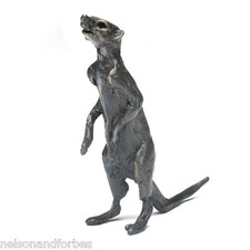 Solid Bronze Meerkat Sculpture