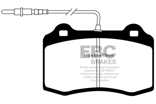 Ebc ultimax front brake pads - front,