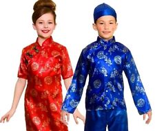 Child CHINESE GIRL BOY Oriental International Fancy Dress Costume Outfit China