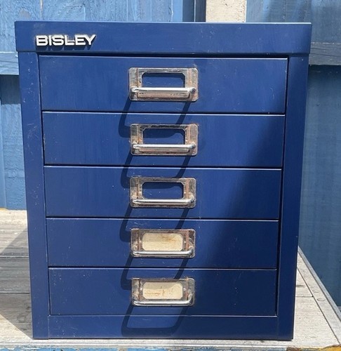 Bisley blue drawer metal - blue,