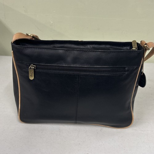 Gigi black leather handbag san - gigi,