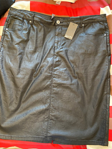 Simply black denim pencil - black,