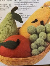 Knitted food fruit pattern - knitted,