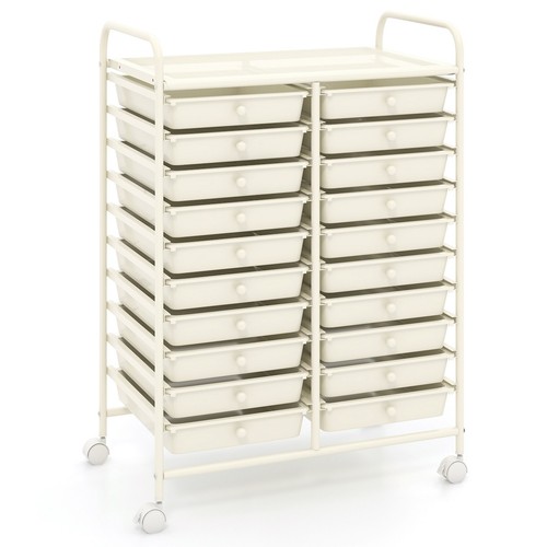 Drawer rolling storage cart - 20-drawer,