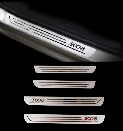 4pcs peugeot 3008 - 3008, stainless