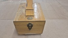 BARGAIN V.RARE HARRODS SHOE SHINE WOODEN BOX & LOTS OF PARADE POLISH BOOTS SHOES