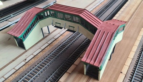 Galashiels station foot bridge - station,