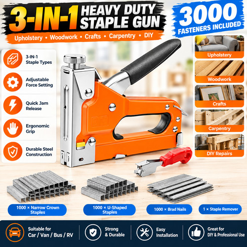 Heavy duty staple gun - 3,