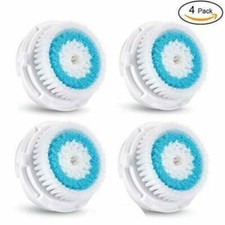 4 Pack Deep Pore Facial Cleansing Brush Heads for Clarisonic Mia 1, 2, 3 More