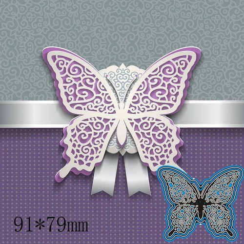 Butterfly openwork lace - butterfly, metal