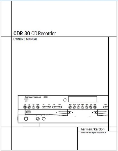Harman kardon cdr audio - harman,