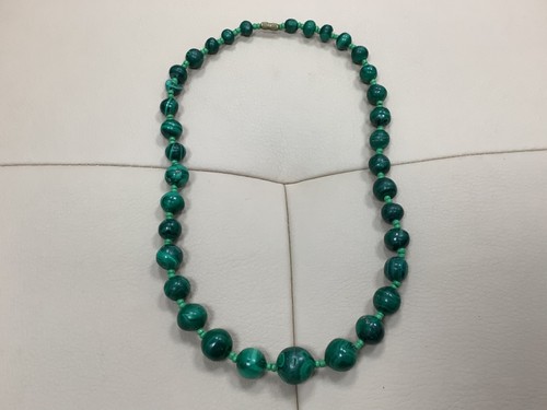 Vintage malachite bead - malachite,