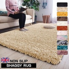 Thick Shaggy Large Rugs Non