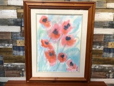 Large Watercolour Poppy Print