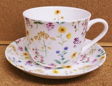 Meadow Flowers Cup Saucer Bone