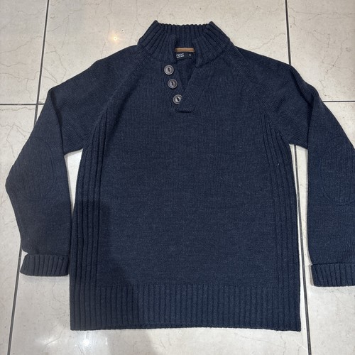 Next men navy mock neck - mock, elbow