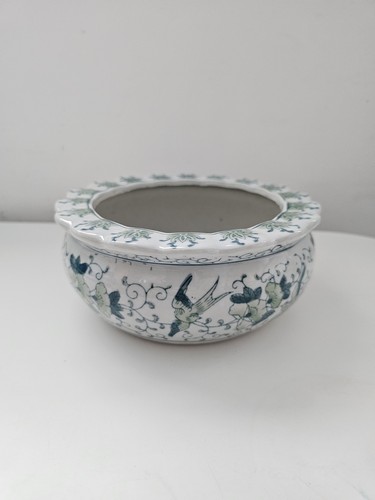 Vintage ceramic plant pot - ceramic,