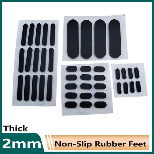 2mm thick oval rubber feet - 2mm,
