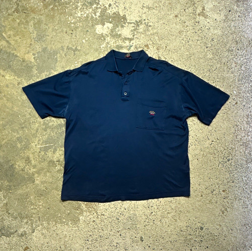 Navy paul shark short sleeve - shark,