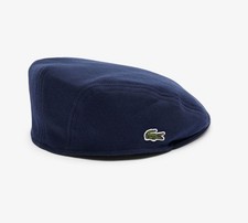 NEW Lacoste BERET Unisex Cotton Flat Cap in Blue Medium 57cm