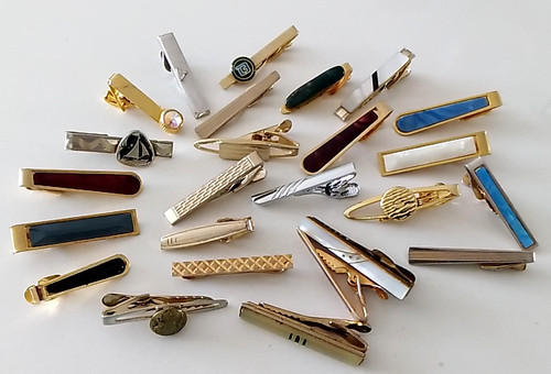 Vintage tie clips - vintage,