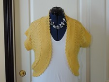 Summer Yellow Bolero Shrug