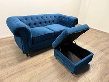 Chesterfield velvet seater - chesterfield, 2