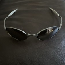Oakley E-Wire 1.0 VINTAGE ORIGINAL Sunglasses Titanium Chrome Iridium Metal Wrap