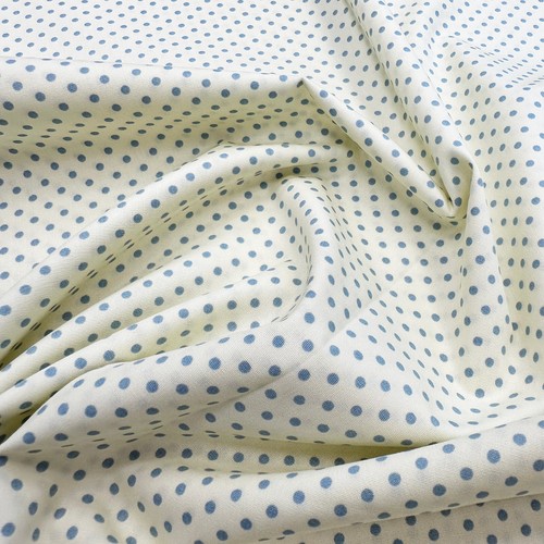 Cotton fabric pale blue - -,