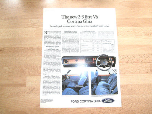 Ford new cortina v6 ghia - new, 2.3