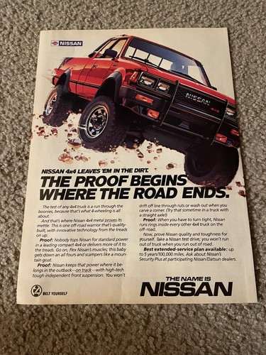Vintage 1985 nissan - 4x4, pickup