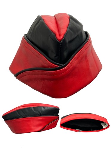 Real cowhide red and - and, black