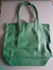 Ladies Soft Italian Leather Large Shopper Bags Women Girls Shoulder Tote Bag