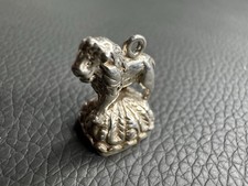 Antique silver lion - lion, seal