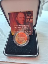 silver proof piedfort 2 coin