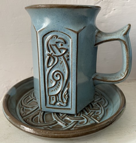 Tyn llan celtic blue mug - celtic,
