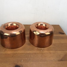 Victorian copper jelly moulds - victorian,