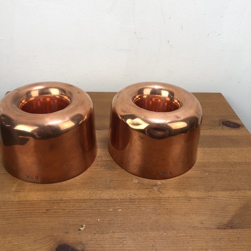 Victorian copper jelly moulds - ,