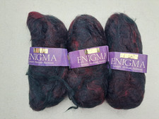 150g Hayfield Enigma 80% Mohair Knitting yarn 3 x 50g. Dark colour