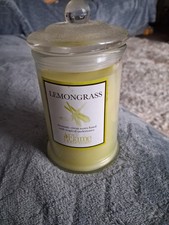Flame Homeware Lemongrass Candle In Glass Lidded Jar Brand New