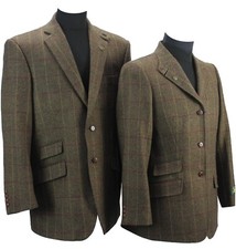 Mens Blazer 100% Wool Tweed