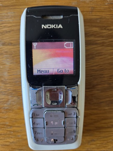 Nokia 2310 white grey - grey, retro